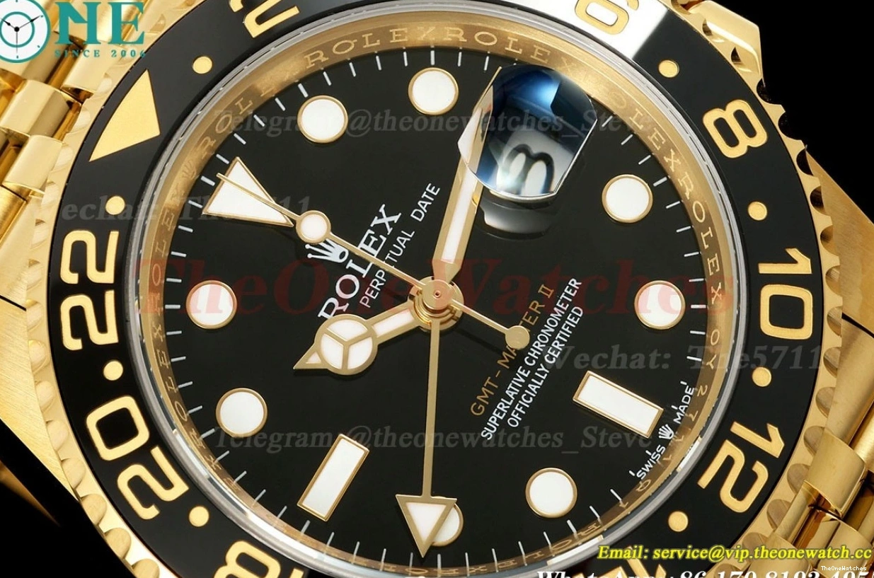 YG Jub SH3285 EWEF Master II Dial YG Black 40mm V2 GMT 126718 0509